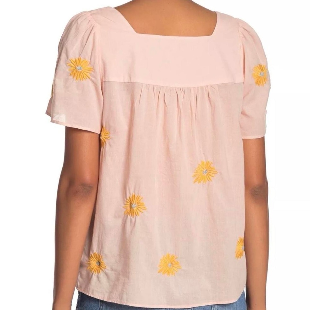 Floral Embroidered Butterfly Top - image 2